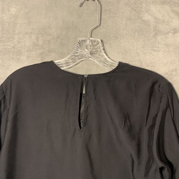 Standard James Perse Women’s Top Sz 2 Pullover Tunic Medium Black Modal Cupro - Picture 4 of 12